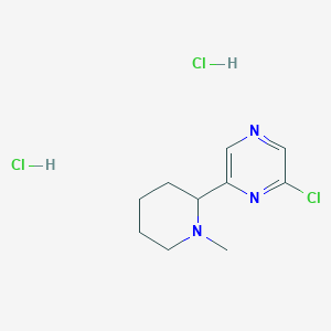 2-Chloro-6-(1-methylpiperidin-2-yl)pyrazine dihydrochloride