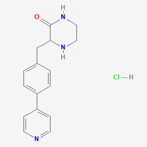 3-(4-Pyridin-4-yl-benzyl)-piperazin-2-one hydrochloride