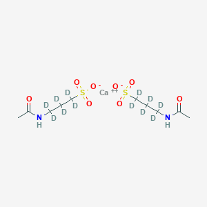 molecular formula C10H20CaN2O8S2 B14025612 Acamprosate-d12 Calcium 