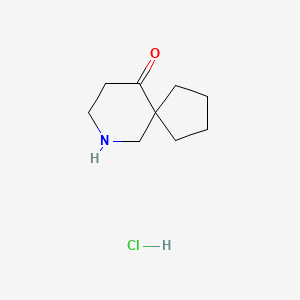 molecular formula C9H16ClNO B14025649 7-Azaspiro[4.5]decan-10-one hcl 