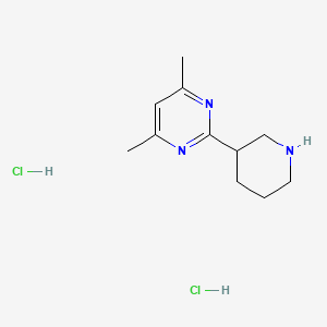 4,6-Dimethyl-2-(piperidin-3-yl)pyrimidine dihydrochloride