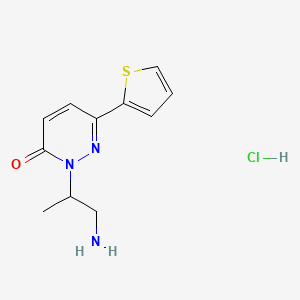 2-(2-Amino-1-methyl-ethyl)-6-thiophen-2-yl-2H-pyridazin-3-one hydrochloride