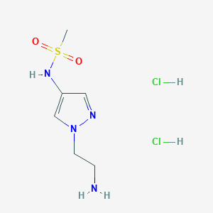 N-[1-(2-Amino-ethyl)-1H-pyrazol-4-yl]-methanesulfonamide dihydrochloride