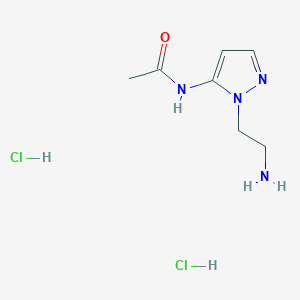 N-[2-(2-Amino-ethyl)-2H-pyrazol-3-yl]-acetamide dihydrochloride