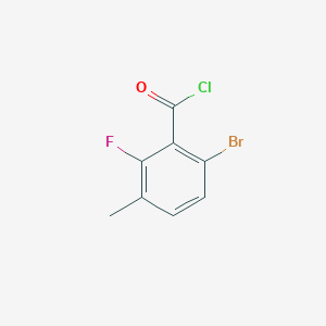 molecular formula C8H5BrClFO B14025802 6-Bromo-2-fluoro-3-methylbenzoyl chloride 