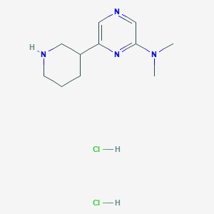 N,N-dimethyl-6-(piperidin-3-yl)pyrazin-2-amine dihydrochloride
