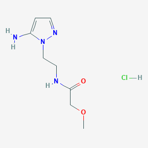 N-[2-(5-Amino-pyrazol-1-yl)-ethyl]-2-methoxy-acetamide hydrochloride