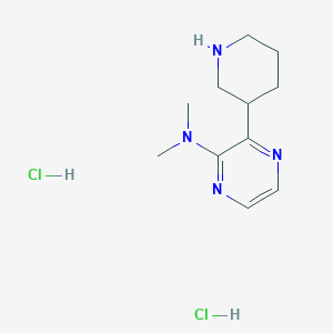 Dimethyl-(3-piperidin-3-yl-pyrazin-2-yl)-amine dihydrochloride