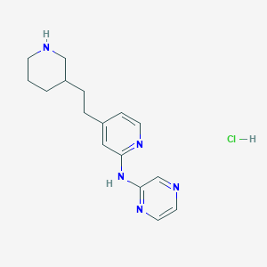 [4-(2-Piperidin-3-yl-ethyl)-pyridin-2-yl]-pyrazin-2-yl-aminehydrochloride