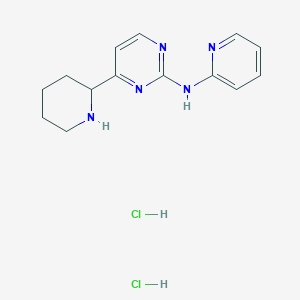 (4-Piperidin-2-yl-pyrimidin-2-yl)-pyridin-2-yl-amine dihydrochloride