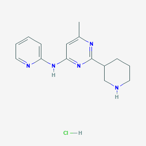 (6-Methyl-2-piperidin-3-yl-pyrimidin-4-yl)-pyridin-2-yl-aminehydrochloride