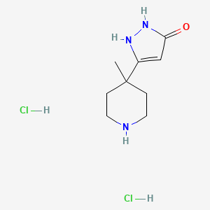 3-(4-Methylpiperidin-4-yl)-1H-pyrazol-5-ol dihydrochloride