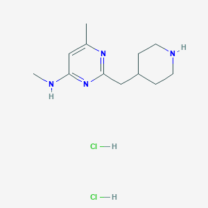 Methyl-(6-methyl-2-piperidin-4-ylmethyl-pyrimidin-4-yl)-amine dihydrochloride