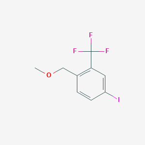 molecular formula C9H8F3IO B14026068 4-Iodo-1-(methoxymethyl)-2-(trifluoromethyl)benzene 