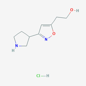 2-(3-Pyrrolidin-3-yl-isoxazol-5-yl)-ethanol hydrochloride
