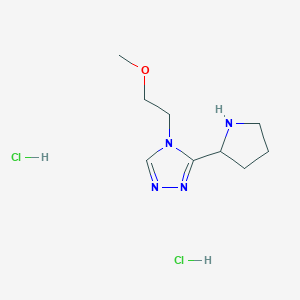 4-(2-Methoxy-ethyl)-3-pyrrolidin-2-yl-4H-[1,2,4]triazole dihydrochloride