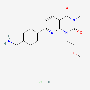 7-(4-Aminomethyl-cyclohexyl)-1-(2-methoxy-ethyl)-3-methyl-1H-pyrido[2,3-d]pyrimidine-2,4-dione hydrochloride