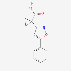 1-(5-Phenylisoxazol-3-yl)cyclopropanecarboxylic acid