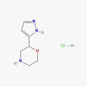 2-(1H-pyrazol-3-yl)morpholine hydrochloride