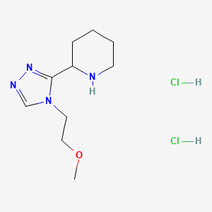 2-[4-(2-Methoxy-ethyl)-4H-[1,2,4]triazol-3-yl]-piperidine dihydrochloride