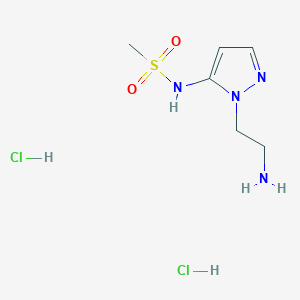 N-[2-(2-Amino-ethyl)-2H-pyrazol-3-yl]-methanesulfonamide dihydrochloride