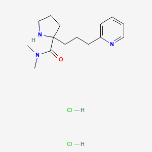 2-(3-Pyridin-2-yl-propyl)-pyrrolidine-2-carboxylic aciddimethylamide dihydrochloride