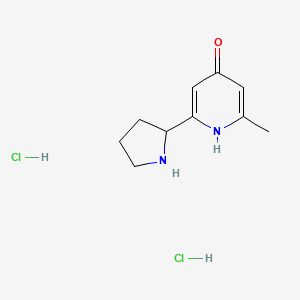 2-Methyl-6-(pyrrolidin-2-yl)pyridin-4-ol dihydrochloride