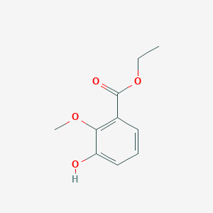molecular formula C10H12O4 B14026432 Ethyl 3-hydroxy-2-methoxybenzoate 