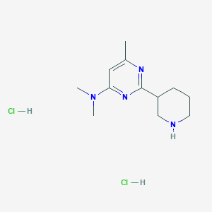 Dimethyl-(6-methyl-2-piperidin-3-yl-pyrimidin-4-yl)-amine dihydrochloride