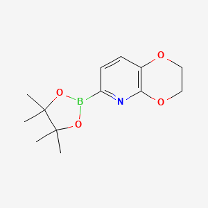 6-(4,4,5,5-Tetramethyl-1,3,2-dioxaborolan-2-yl)-2,3-dihydro-[1,4]dioxino[2,3-b]pyridine