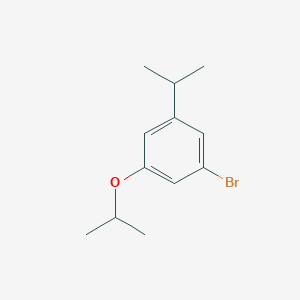 molecular formula C12H17BrO B14026601 1-Bromo-3-isopropoxy-5-isopropylbenzene 