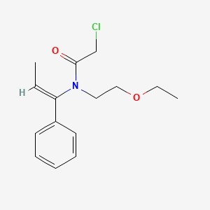 molecular formula C15H20ClNO2 B14026652 2-chloro-N-(2-ethoxyethyl)-N-(1-phenylprop-1-enyl)acetamide 
