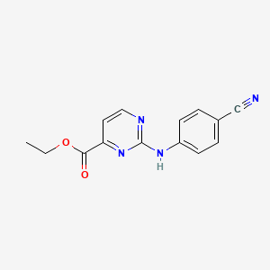Ethyl 2-[(4-cyanophenyl)amino]pyrimidine-4-carboxylate