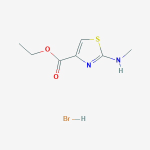 molecular formula C7H11BrN2O2S B1402673 Ethyl 2-(methylamino)-1,3-thiazole-4-carboxylate hydrobromide CAS No. 1211499-08-9