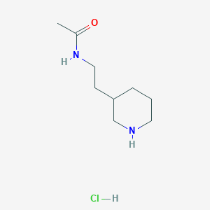 molecular formula C9H19ClN2O B1402674 N-[2-(piperidin-3-yl)ethyl]acetamide hydrochloride CAS No. 1361113-52-1