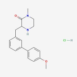 3-(4'-Methoxy-biphenyl-3-ylmethyl)-1-methyl-piperazin-2-onehydrochloride