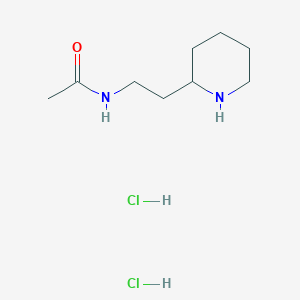 molecular formula C9H20Cl2N2O B1402684 N-(2-Piperidin-2-yl-ethyl)-acetamide dihydrochloride CAS No. 1361115-79-8