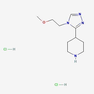 4-[4-(2-Methoxy-ethyl)-4H-[1,2,4]triazol-3-yl]-piperidine dihydrochloride