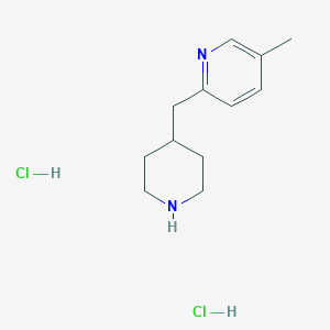 molecular formula C12H20Cl2N2 B1402703 5-Methyl-2-(piperidin-4-ylmethyl)pyridine dihydrochloride CAS No. 1361116-20-2