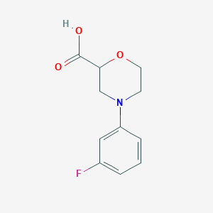 4-(3-Fluorophenyl)morpholine-2-carboxylic acid