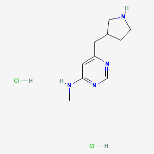 N-methyl-6-(pyrrolidin-3-ylmethyl)pyrimidin-4-amine dihydrochloride