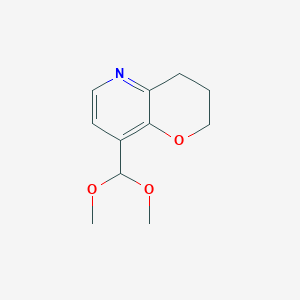 8-(dimethoxymethyl)-3,4-dihydro-2H-pyrano[3,2-b]pyridine