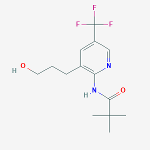 N-(3-(3-Hydroxypropyl)-5-(trifluoromethyl)pyridin-2-yl)pivalamide