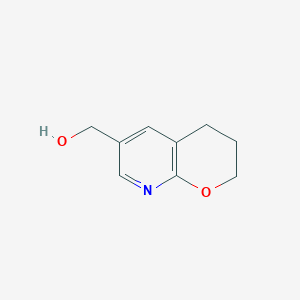 molecular formula C9H11NO2 B1402724 (3,4-Dihydro-2H-pyrano[2,3-b]pyridin-6-yl)methanol CAS No. 1346446-87-4