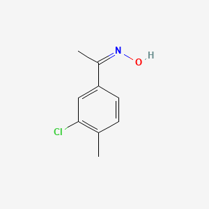 molecular formula C9H10ClNO B14027268 1-(3-Chloro-4-methyl-phenyl)-ethanone oxime 