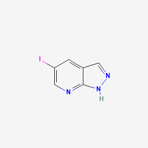 molecular formula C6H4IN3 B1402734 5-iodo-1H-pyrazolo[3,4-b]pyridine CAS No. 1305324-99-5