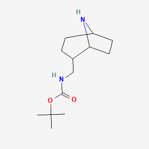 molecular formula C13H24N2O2 B14027349 tert-Butyl (8-azabicyclo[3.2.1]octan-2-ylmethyl)carbamate 