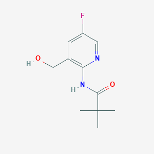 molecular formula C11H15FN2O2 B1402737 N-(5-Fluoro-3-(hydroxymethyl)pyridin-2-yl)pivalamide CAS No. 1346447-33-3