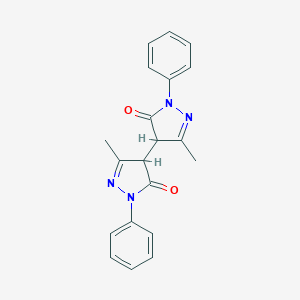 molecular formula C20H18N4O2 B140274 Bispyrazolone CAS No. 7477-67-0