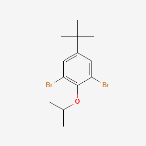 molecular formula C13H18Br2O B14027436 1,3-Dibromo-5-(tert-butyl)-2-isopropoxybenzene 